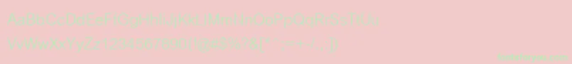 CordiaNew Font – Green Fonts on Pink Background