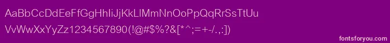 CordiaNew Font – Pink Fonts on Purple Background
