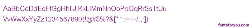 Шрифт CordiaNew – фиолетовые шрифты