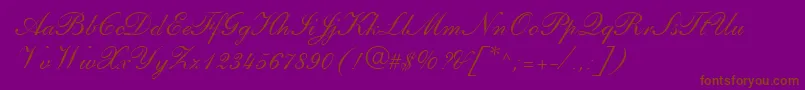 PenTweaksTwoSsi Font – Brown Fonts on Purple Background