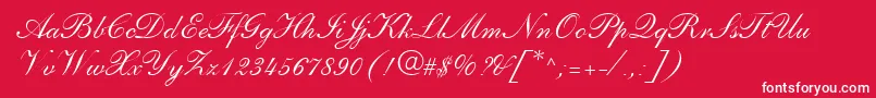 PenTweaksTwoSsi Font – White Fonts on Red Background