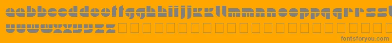 フォントPlainNormal – オレンジの背景に灰色の文字