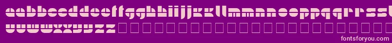 PlainNormal Font – Pink Fonts on Purple Background