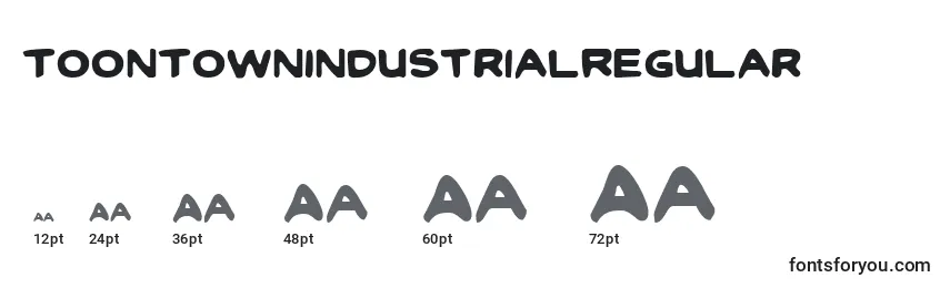 ToonTownIndustrialRegular Font Sizes