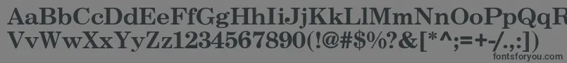 CenturySchoolbook Font – Black Fonts on Gray Background