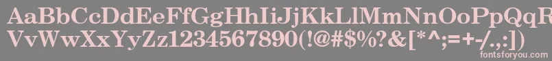 CenturySchoolbook Font – Pink Fonts on Gray Background