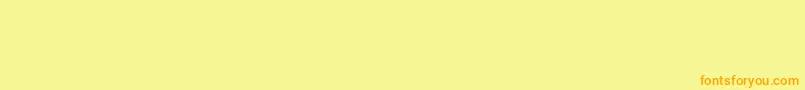 Newdelii Font – Orange Fonts on Yellow Background
