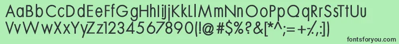 Mksansserifmediumtallx Font – Black Fonts on Green Background