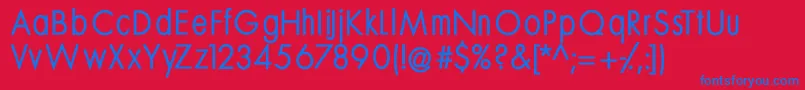 Mksansserifmediumtallx Font – Blue Fonts on Red Background