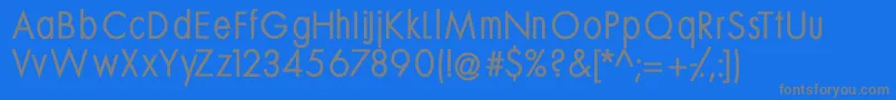 Mksansserifmediumtallx Font – Gray Fonts on Blue Background