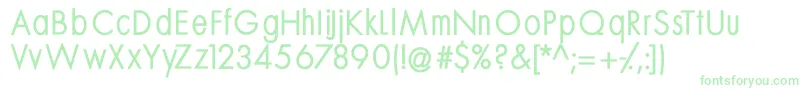 Mksansserifmediumtallx Font – Green Fonts on White Background