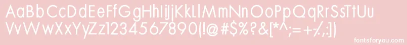 Mksansserifmediumtallx Font – White Fonts on Pink Background