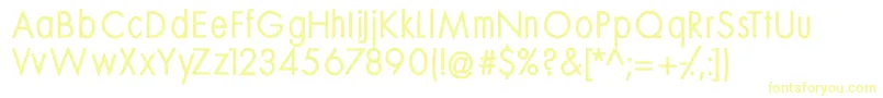 Mksansserifmediumtallx Font – Yellow Fonts on White Background