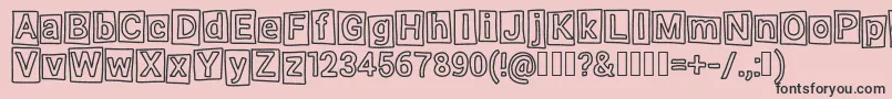 Highlight Font – Black Fonts on Pink Background