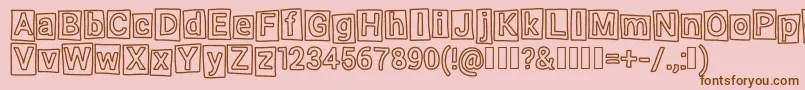 Highlight Font – Brown Fonts on Pink Background