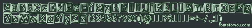 Highlight Font – Green Fonts on Black Background