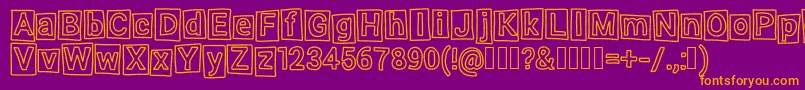 Highlight Font – Orange Fonts on Purple Background