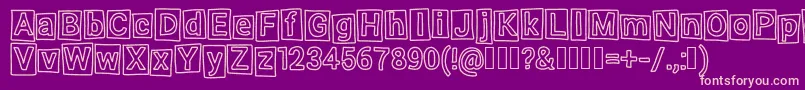 Highlight Font – Pink Fonts on Purple Background