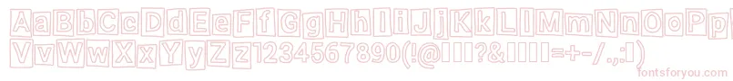 Highlight Font – Pink Fonts on White Background