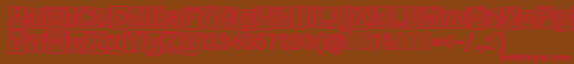 Highlight Font – Red Fonts on Brown Background