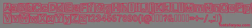 Highlight Font – Red Fonts on Gray Background