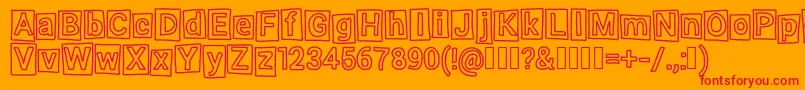 Highlight Font – Red Fonts on Orange Background