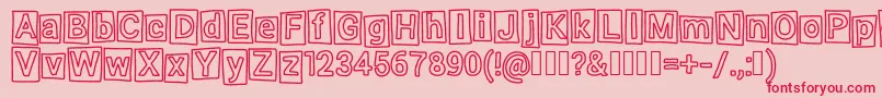Highlight Font – Red Fonts on Pink Background