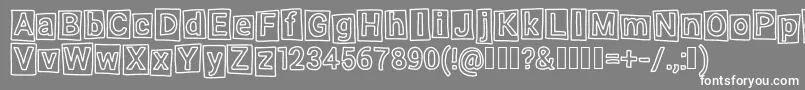 Highlight Font – White Fonts on Gray Background