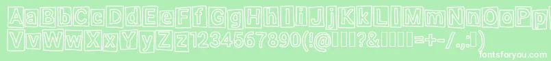 Highlight Font – White Fonts on Green Background