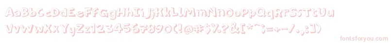 PfamateurThinshadow Font – Pink Fonts on White Background