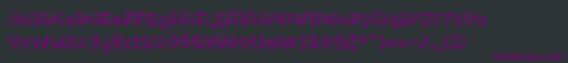PfamateurThinshadow Font – Purple Fonts on Black Background