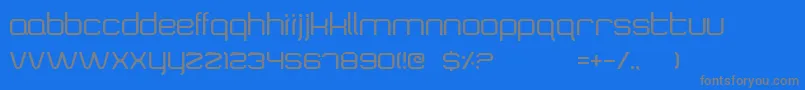 SquaretypeB Font – Gray Fonts on Blue Background