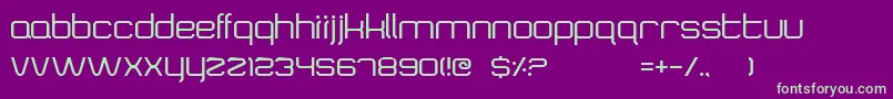 Шрифт SquaretypeB – зелёные шрифты на фиолетовом фоне