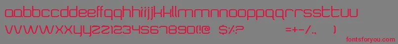SquaretypeB Font – Red Fonts on Gray Background