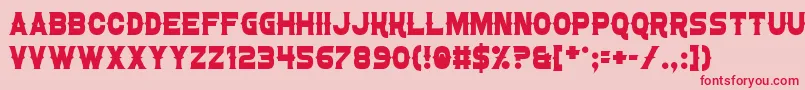 ConfettiWestern Font – Red Fonts on Pink Background