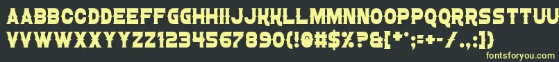 ConfettiWestern Font – Yellow Fonts on Black Background