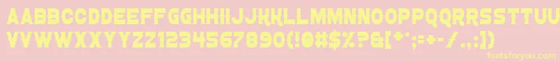 ConfettiWestern Font – Yellow Fonts on Pink Background