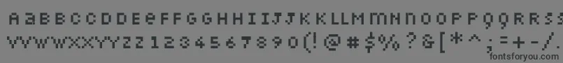 Petiote Font – Black Fonts on Gray Background