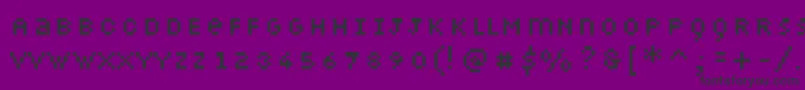 Petiote Font – Black Fonts on Purple Background