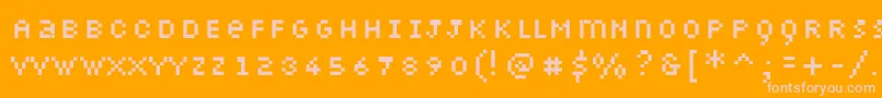 Шрифт Petiote – розовые шрифты на оранжевом фоне