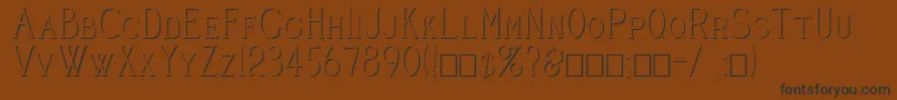 CleaversJuveniaEmbossed Font – Black Fonts on Brown Background