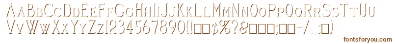CleaversJuveniaEmbossed Font – Brown Fonts