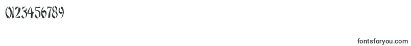 OrientnarrowRegular Font – Fonts for Numbers and Digits