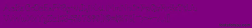 LickcurlPetite Font – Black Fonts on Purple Background