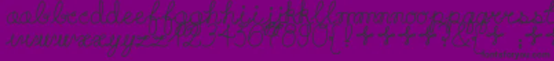 Playdatebold Font – Black Fonts on Purple Background