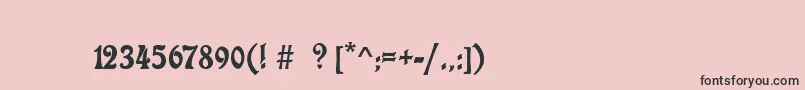 フォントCharlotaNouveau – ピンクの背景に黒い文字