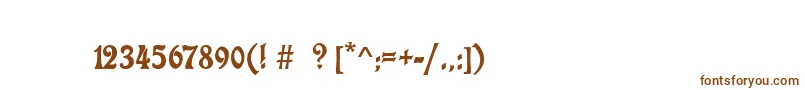 Шрифт CharlotaNouveau – коричневые шрифты на белом фоне