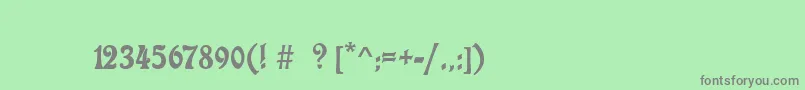 CharlotaNouveau Font – Gray Fonts on Green Background