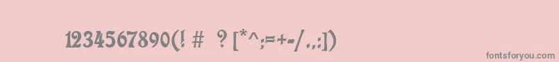 フォントCharlotaNouveau – ピンクの背景に灰色の文字