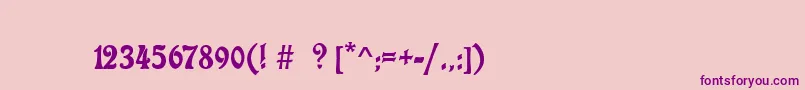 CharlotaNouveau Font – Purple Fonts on Pink Background